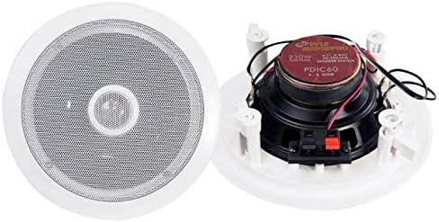 Pyle PDIC60 6.5 Inch 250 Watt 2 Way in Wall/Ceiling Home Speaker System (3 Pair) in Saudi Arabia