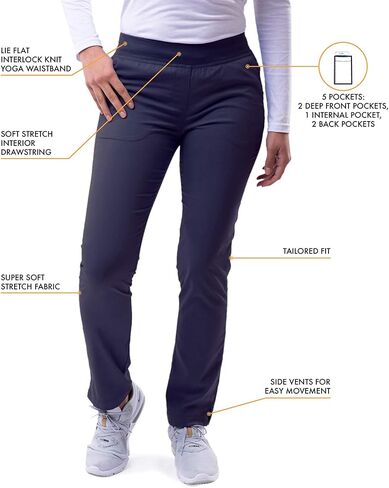 Adar Pro Core Classic Scrub Set for Women - Tailored V-Neck Scrub Top & Tailored Yoga Scrub Pants in Saudi Arabia