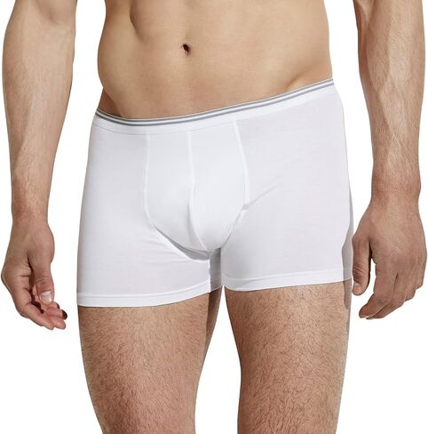 Zimmerli Men's Pure Comfort Cotton Stretch Boxer Brief 1721464 M White in Saudi Arabia