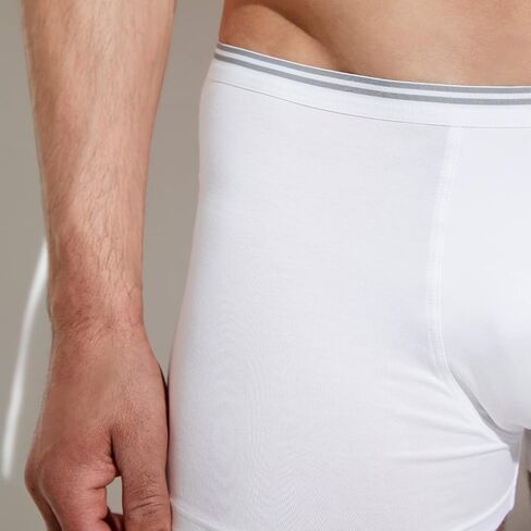Zimmerli Men's Pure Comfort Cotton Stretch Boxer Brief 1721464 M White in Saudi Arabia