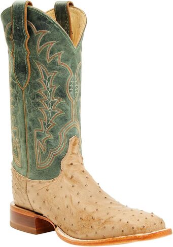 Justin Men's Chisolm Exotic Ostrich Western Boot Broad Square Toe - Je8173 in Saudi Arabia