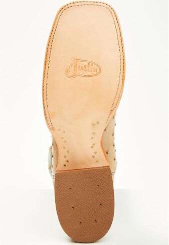 Justin Men's Chisolm Exotic Ostrich Western Boot Broad Square Toe - Je8173 in Saudi Arabia