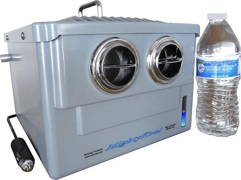 The 12 volt K2 portable Unit, cools People and Pets with perfect water evaporation Except in Humid Areas, where it does not cool. It will also not cool the Driver in a moving vehicle. H in Saudi Arabia