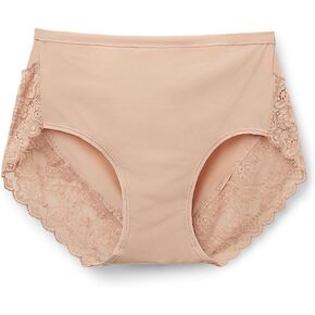 Woman's Microfiber and Lace High Rise Panties in Kuwait