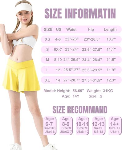 شورت تنس رياضي متقاطع للفتيات 2 في 1 شورت جري انسيابي مع جيب على شكل فراشة سكورت نشط in Kuwait
