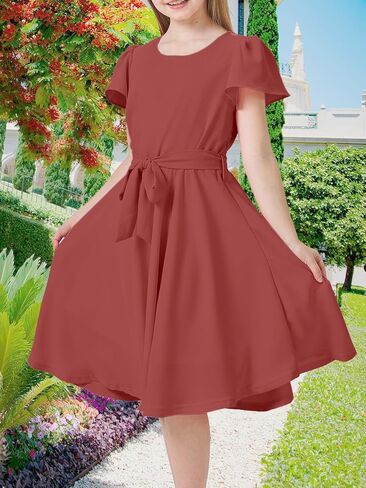 الفتيات الصيف صيف فستان بلا أكمام in Kuwait