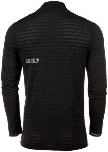 Mizuno Men Alpha Eco Running Half Zip ، Black ، M. in Saudi Arabia