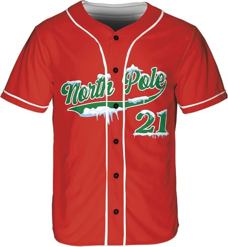 ThuhaTree Store Personalized Merry Christmas Baseball Jersey XS-5XL, Men's Multi-Color in Saudi Arabia