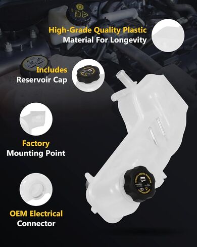 SCITOO Coolant Recovery Overflow Reservoir Tank Compatible with For d Taurus 2000-2007 Replace#603-203,1F1Z8A080AA,671-00235,1F1Z8A080AA-PFM,10529279,1F1Z 8A080-AA,603203,1F1Z 8A080-AA in Saudi Arabia