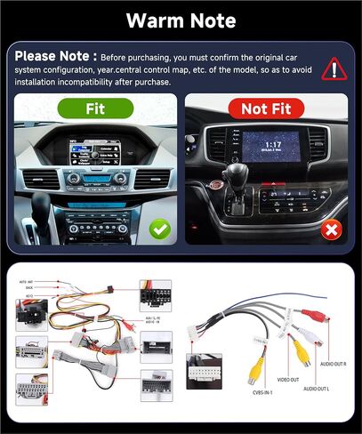 9" Wireless Car Play Car Radio for Honda Odyssey 2010-2017 with Wireless Android Auto,Podofo HD IPS Touch Screen Bluetooth Car Stereo with GPS WiFi FM/RDS Radio Backup Camera【2G RAM+64G ROM】 in Saudi Arabia