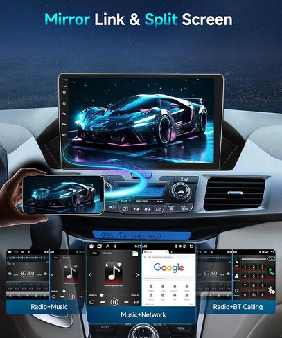9" Wireless Car Play Car Radio for Honda Odyssey 2010-2017 with Wireless Android Auto,Podofo HD IPS Touch Screen Bluetooth Car Stereo with GPS WiFi FM/RDS Radio Backup Camera【2G RAM+64G ROM】 in Saudi Arabia