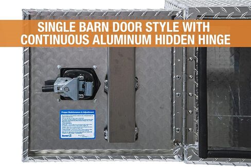 Buyers Products 1705203 Aluminum Underbody Truck Box, 18 x 18 x 30 Inch, Silver Diamond Tread Truck Tool Box W/ Locking Barn Door Closure, Made in the USA, Vehicle Tool Box for Storage & Organization in Saudi Arabia