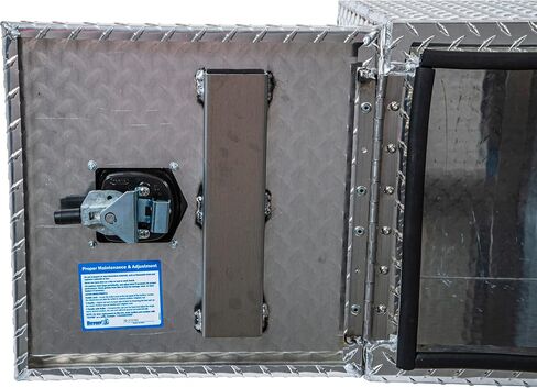 Buyers Products 1705203 Aluminum Underbody Truck Box, 18 x 18 x 30 Inch, Silver Diamond Tread Truck Tool Box W/ Locking Barn Door Closure, Made in the USA, Vehicle Tool Box for Storage & Organization in Saudi Arabia