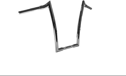 Dominator Industries Ape Hangers Motorcycle Handlebars - High Rise Mini Fat Bars for Road King, Iron, Outlaw, Universal Cruiser, Bagger Kits, Tracker, Trail, Racing Bikes, Stingray Parts, Chrome, 14" in Saudi Arabia