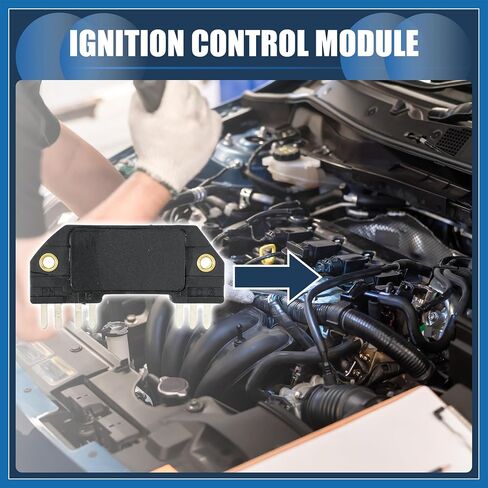 Ignition Control Module, Inner Ignition Module Control Unit No.1977958 for GMC Sonoma V6 2.8L 91-93 for GMC S15 Jimmy V6 2.8L 83-89 ABS Black, 1 Pc Item Replacement in Saudi Arabia