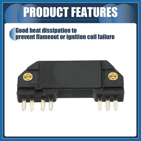 Ignition Control Module, Inner Ignition Module Control Unit No.1977958 for GMC Sonoma V6 2.8L 91-93 for GMC S15 Jimmy V6 2.8L 83-89 ABS Black, 1 Pc Item Replacement in Saudi Arabia