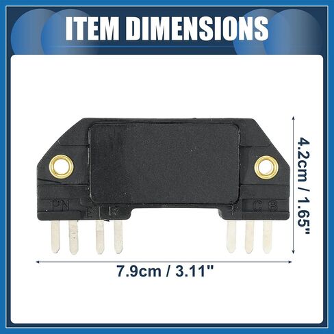 Ignition Control Module, Inner Ignition Module Control Unit No.1977958 for GMC Sonoma V6 2.8L 91-93 for GMC S15 Jimmy V6 2.8L 83-89 ABS Black, 1 Pc Item Replacement in Saudi Arabia
