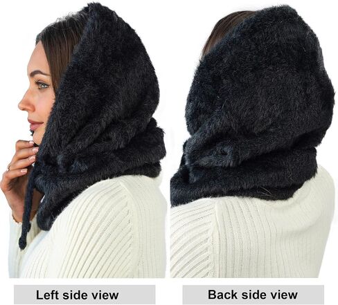Balaclava Hood وشاح Women - Winter Hood Hat Darf Combo - غطاء وجه الثلج - وشاح محرك محبط in Kuwait
