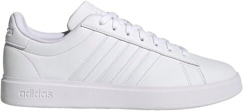 حذاء رياضي رجالي من adidas Grand Court 2.0، أبيض/أخضر جامعي/أصفر عملي، 8 in Saudi Arabia