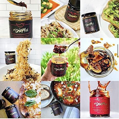 Hot Crispy Oil, An all natural unique blend of fresh fried shallots, fresh garlic and a proprietary blend of three different chili peppers. Highly addictive. in Saudi Arabia