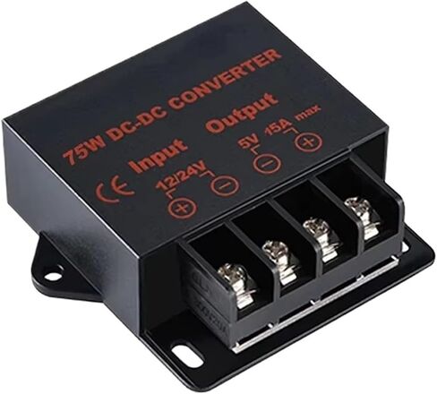 12V to 5V 5A 10A 15A Step Down Power Converter Voltage Regulator Reducer Stablizer Car Supply(12V 24V to 5V 15A) in Kuwait