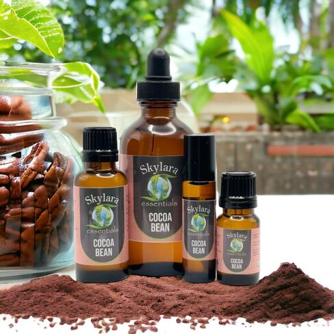 Organic Cocoa Bean Essential Oil (Chocolate) - Pure, Aromatic, and Rich | Natural Chocolate Scent for Aromatherapy (4oz) in Saudi Arabia