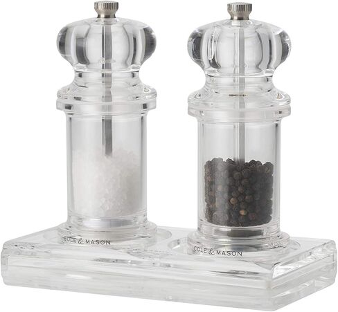 Cole & Mason Salt & Pepper Mill Tray, Brown Wood in Kuwait