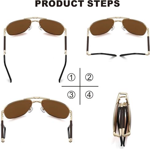 Classic Polarized Folding Compact Pocket Sunglasses With Care in Saudi Arabia