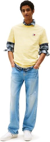 Tommy Jeans Men Men Short Sleeve Cotton Cotton Thirts in Kuwait