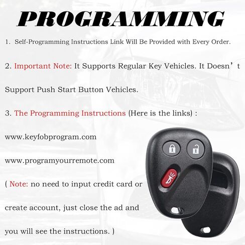 نوبات استبدال مفتاح FOB لشيفروليه تريل بليزر GMC Envoy 2002 2003 2004 2005 2006 2007 2007 2009 Buick Rainier Isuzu Ascender Oldsmobile Bravada Entry Unlost Control MyT3x6898b in Kuwait