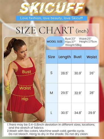 Womens Tennis Dress Square Neck Pleated Golf Athletic Dress Sleeveless Built in Shorts with Pocket Summer Workout in Saudi Arabia