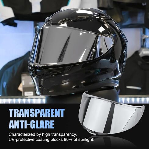 LKV K6 Helment Replacements - K6s ملون خوذة حجارة UV حماية الخوذة الوجه الاستبدال ل K6 K6S (Chrome Purple) in Saudi Arabia