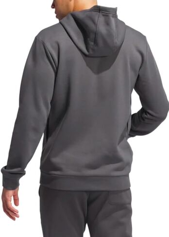 adidas Men’s Regular Fit Kangaroo Pockets Hoodie - Gray (Gresix), Large in Kuwait