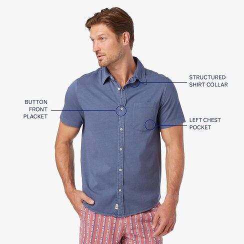 Fair Harbor The Saltaire Shirt –– Men's Everyday Collared Shirt –– Ultrasoft, Comfortable Business Casual Shirt in Saudi Arabia