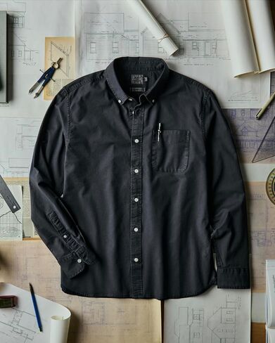 Huckberry Flint و Tinder Men's Classic Oxford Button Down-Sleeve Long ، Flugr Attract-Dottion Down Down For Men in Kuwait