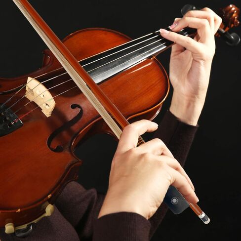 Braided Carbon Fiber Viola Bow 4/4 Ebony Frog with Natural Bow Hair Fleur de lis Inlay Well Balance Light in Kuwait