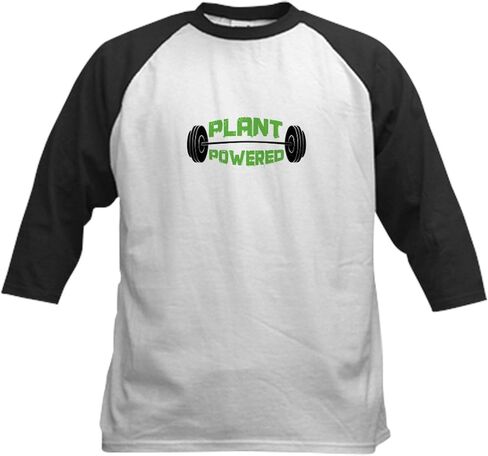 Cafepress النباتات النباتية التي تعمل بالقلق من البيسبول جيرسي جيرسي كوتون بيسبول جيرسي ، 3/4 قميص الأكمام راجلان in Saudi Arabia