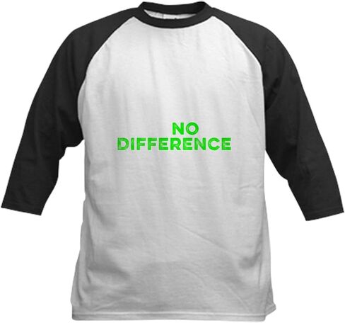 Cafepress لا اختلاف نباتي نباتي نباتي بيسبول جيرسي كيدز بيسبول جيرسي ، 3/4 قميص راجلان. in Saudi Arabia