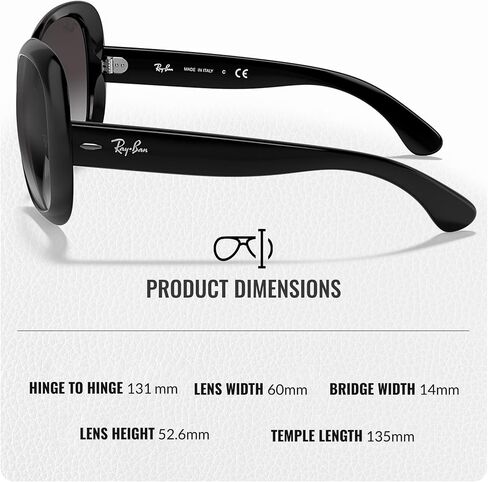 Ray-Ban RB4098 JACKIE OHH II Butterfly Shape Sunglasses with Official Eyewear Kit Bundle in Saudi Arabia