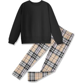 Girl Clothes Sweatshirt Pullover Leggings Tracksuits Outfit 2PC Girls Clothes Size 6-14 in Kuwait