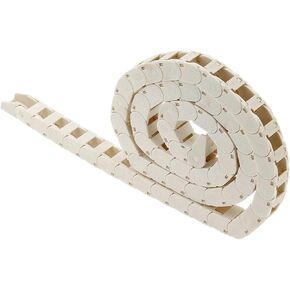 White Open Type Drag Chain Bridge 10/15/18 1000mm Length Cable Carrier with Connector for CNC 3D Printers Voron(R28,10x15 Open) in Saudi Arabia