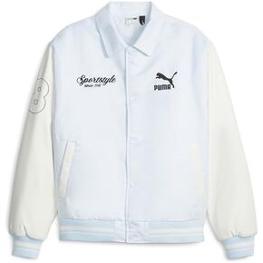 PUMA MENS TEAM VARSITY SNAP -BUTTER UP SCEEDSTIC ATTLICTIC OUTERIAL APTANT UP - الأزرق - الحجم XL in Saudi Arabia