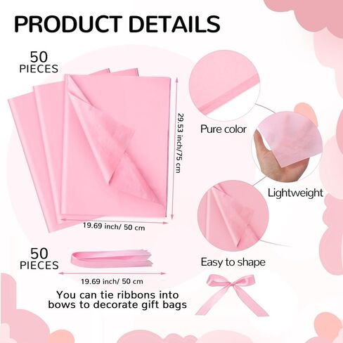 Qilery 50 Sets 8" Baby Boy Gift Bags with Tissue Paper It's a Boy Baby Shower Bag Blue with Handle Paper Gift for Guests Gender Reveal Party Favors in Saudi Arabia