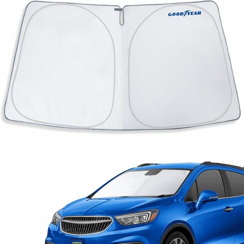 Goodyear Foldable Windshield Sun Shade for Toyota Corolla 2013-2019, Custom-Fit Car Windshield Cover,Car Sunshade,UV Protection,Vehicle Sun Protector,Auto Car Window Shades for Front Window - GY008269 in Saudi Arabia