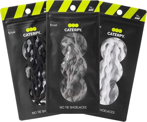Caterpy Run - The Ultimate Listic No Tie Steelaces للبالغين والأطفال (3 و 6 حزمة) in Kuwait