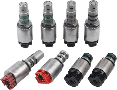 8Pcs 6-Speed Transmission Shift Solenoid Kit Compatible with Hyundai Elantra Sonata Grandeur Tucson Veracruz,Kia Forte Optima Sorento Soul Lotze Sportage Replace# A6LF1 A6LF2 A6LF3 A6MF1 A6MF2 in Saudi Arabia