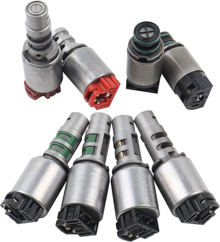 8Pcs 6-Speed Transmission Shift Solenoid Kit Compatible with Hyundai Elantra Sonata Grandeur Tucson Veracruz,Kia Forte Optima Sorento Soul Lotze Sportage Replace# A6LF1 A6LF2 A6LF3 A6MF1 A6MF2 in Saudi Arabia