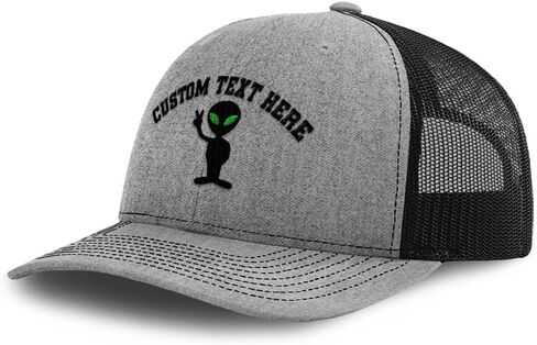 Richardson Mesh Cap Hat Embroidered Alien Peace Sign and Symbol Trucker Hats for Men & Women in Saudi Arabia