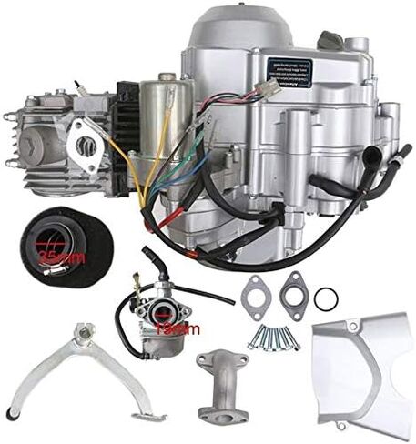125cc 4-Stroke نصف السكتة الدماغية أحادية الأسطوانة المحرك الكهربائي المبرد بالهواء مع مجموعة تسخير الأسلاك لـ ATV Quad Go Kart in Saudi Arabia