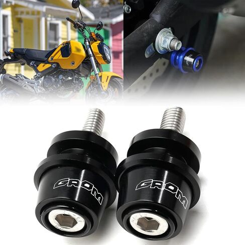 لـ GROM MSX125 2024 CNC Aluminium Alloy 8mm Swingarm Slider Slider Stand Grom 125 2014-2024 Apotorcycle Exclies (Gold) in Saudi Arabia